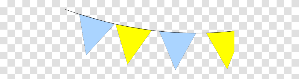 Bunting Svg Clip Art For Web Clipart Blue And Yellow Bunting, Triangle, Symbol, Star Symbol, Logo Transparent Png