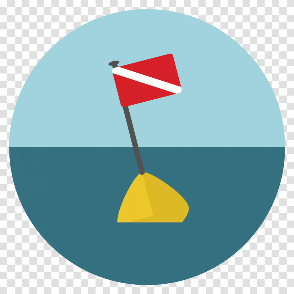 Buoy Vector Sea Dive Flag Icon, Sphere, Triangle, Outdoors, Nature Transparent Png