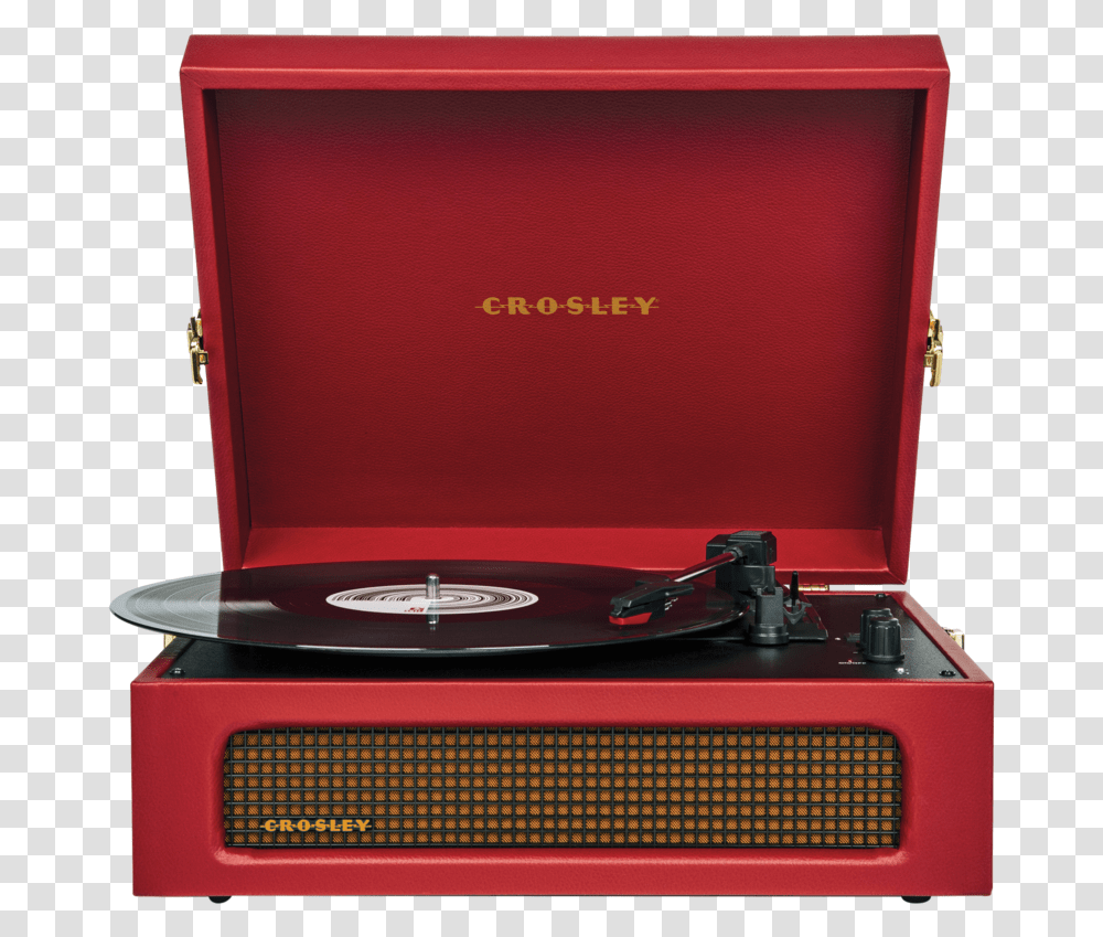 Bur A Crosley Voyager Burgundy, Electronics, Tape Player, Monitor, Screen Transparent Png