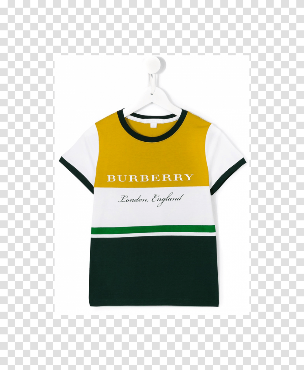 Burberry Kids Striped T Shirt In Green, Apparel, Jersey, T-Shirt Transparent Png