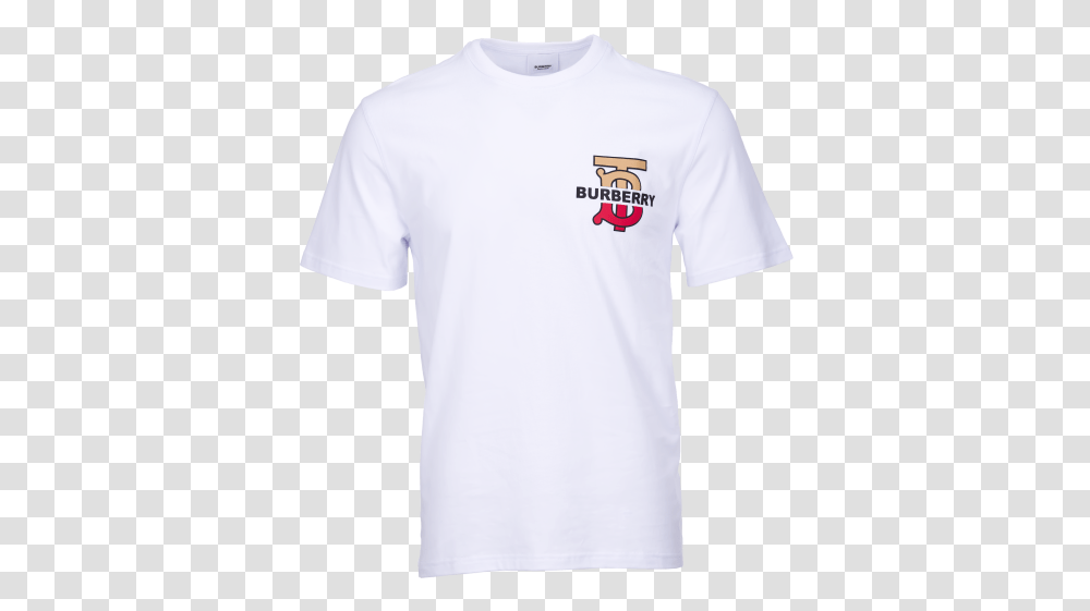 Burberry Tshirt White Plain, Clothing, Apparel, T-Shirt, Sleeve Transparent Png