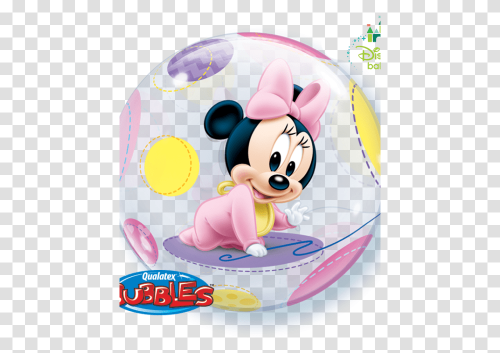 Burbuja Minnie Bebe Mini Mouse Baby Shower, Sphere, Ball, Disk, Purple Transparent Png