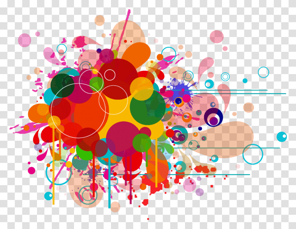 Burbujas Colores Abstract Graphic Design Art, Floral Design, Pattern, Paper Transparent Png