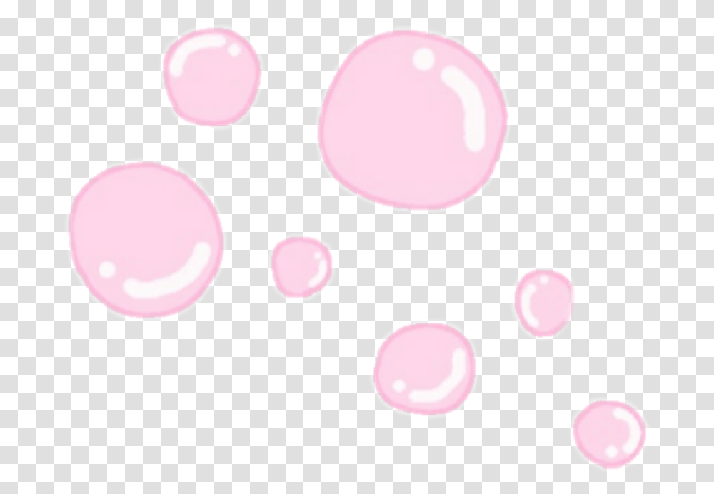 Burbujas Pink Rosado Kawii Sticker Circle, Bubble, Petal, Flower, Plant Transparent Png