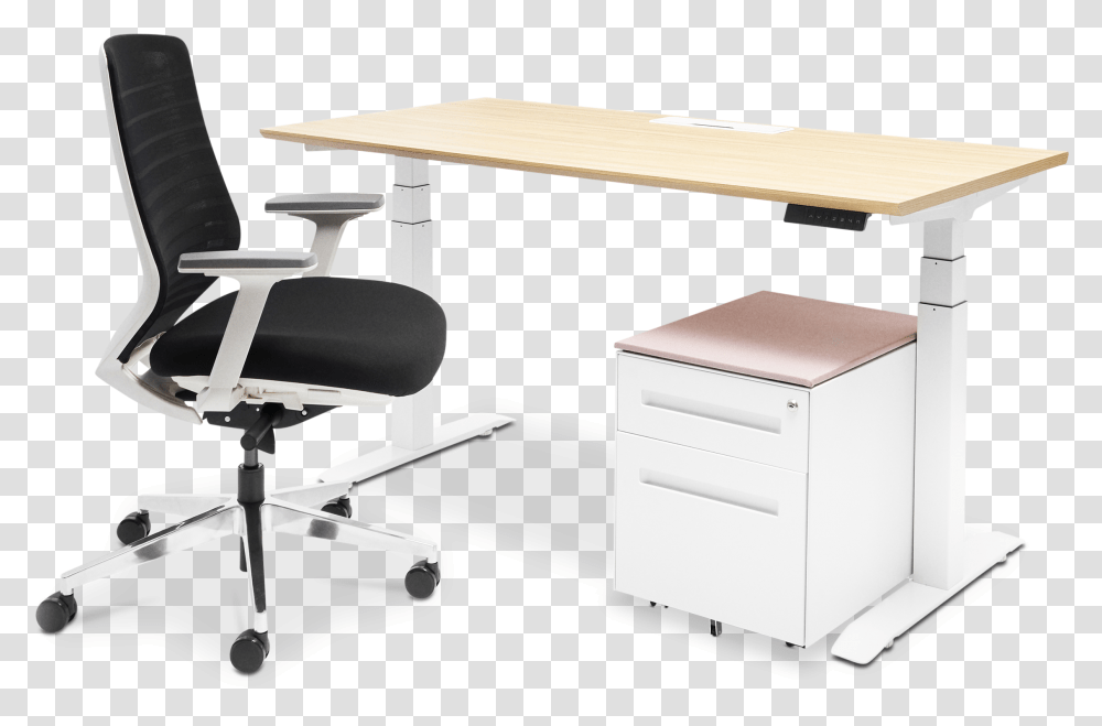 Bureau Standing Package Office Furniture, Chair, Table, Desk, Tabletop Transparent Png