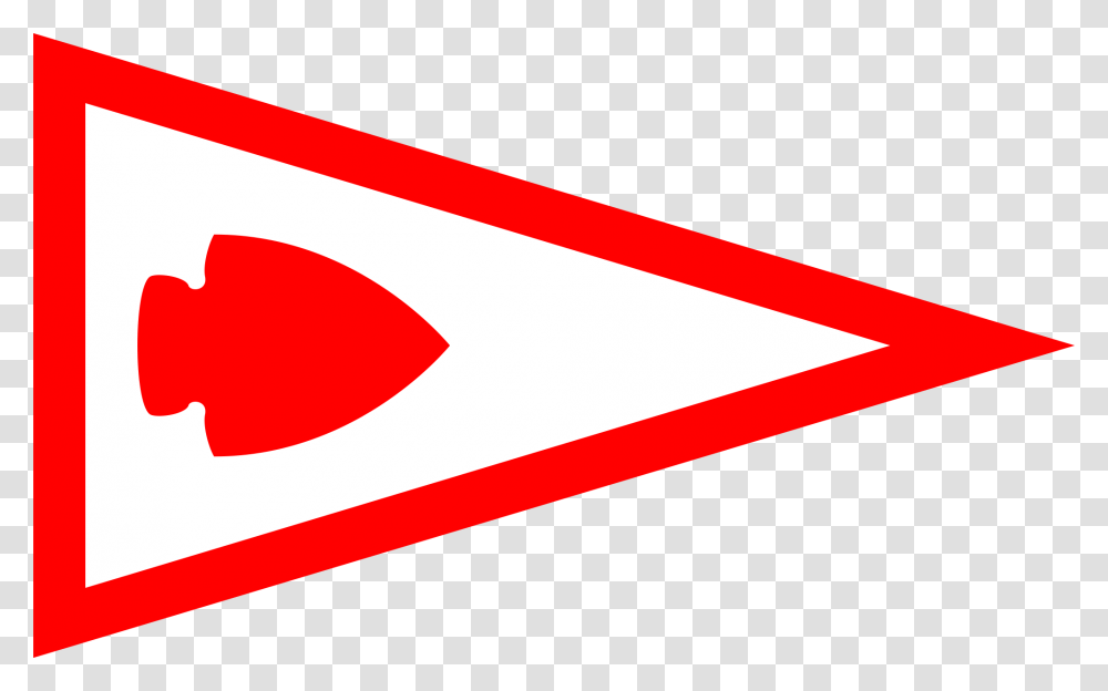 Burgee Of Oklahoma City Boat Club, Logo, Trademark, Triangle Transparent Png