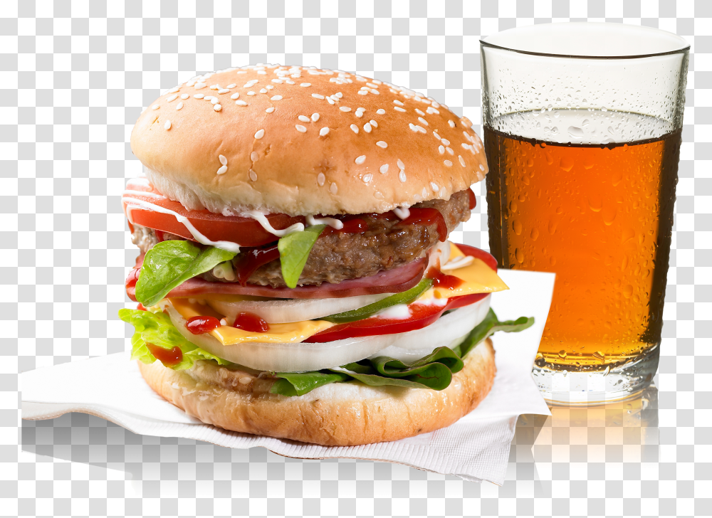 Burger And Coke Transparent Png