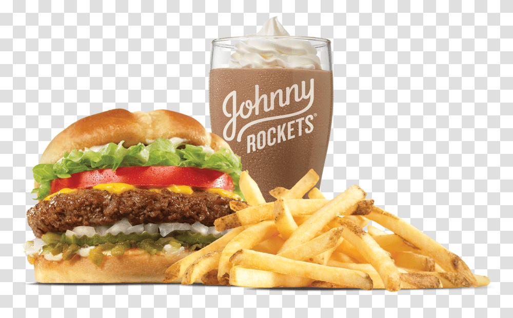 Burger And Fries Burger And Fries And Milkshake, Food Transparent Png