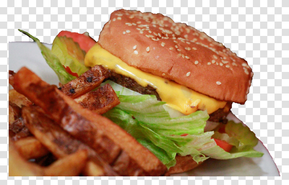 Burger And Fries Transparent Png