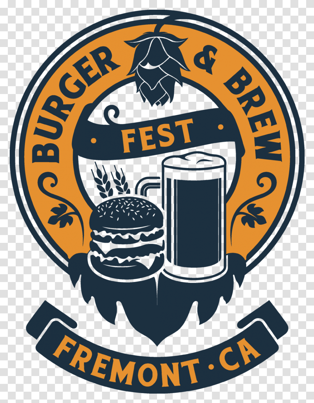 Burger Brew Fest Emblem, Poster, Symbol, Glass, Logo Transparent Png