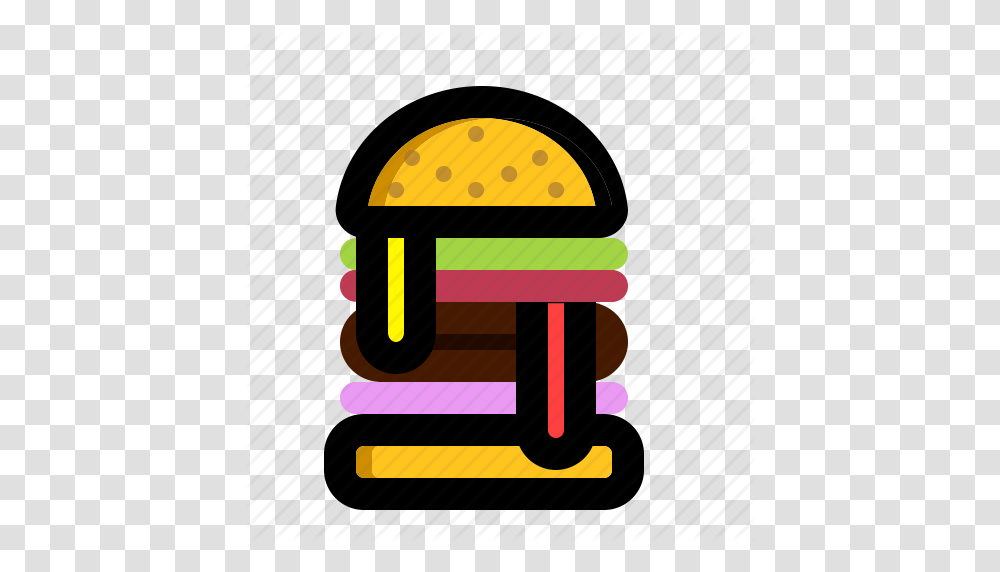 Burger Burgerking Yummy Icon, Cushion, Lighting Transparent Png
