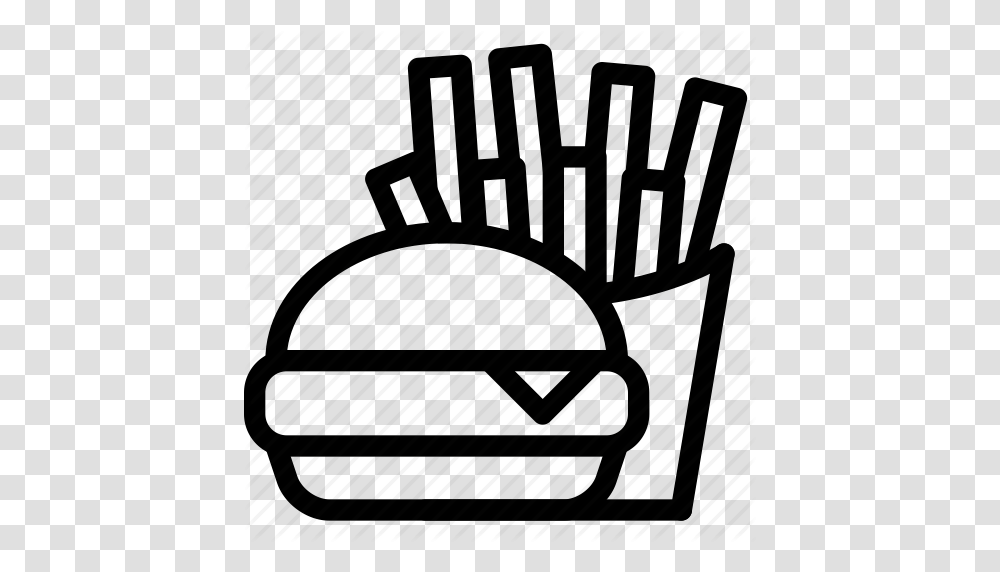 Burger Chips Fast Food Fries Hamburger Icon, Chair, Furniture, Tool, Lawn Mower Transparent Png