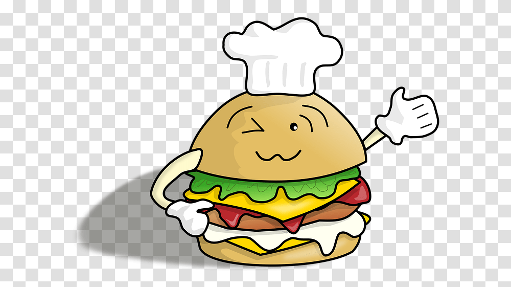 Burger Cute Delicious Food Snack Fast Food Menu Transparent Png