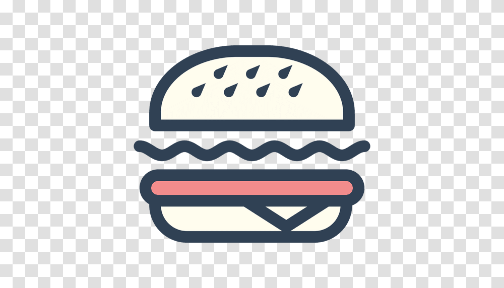 Burger Fast Food Stroke Icon, Logo, Trademark Transparent Png