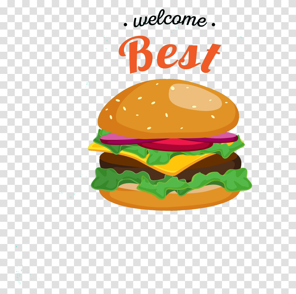 Burger File Free Vector Vector Burger, Food, Birthday Cake, Dessert, Advertisement Transparent Png