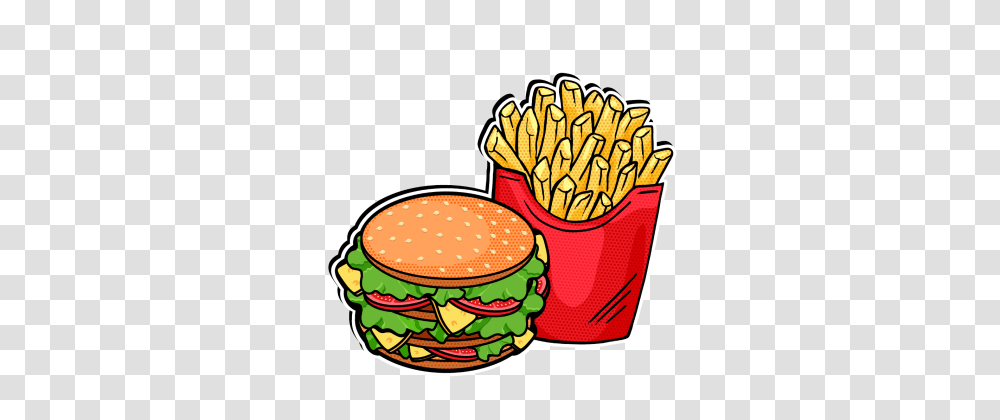 Burger, Fries, Food Transparent Png