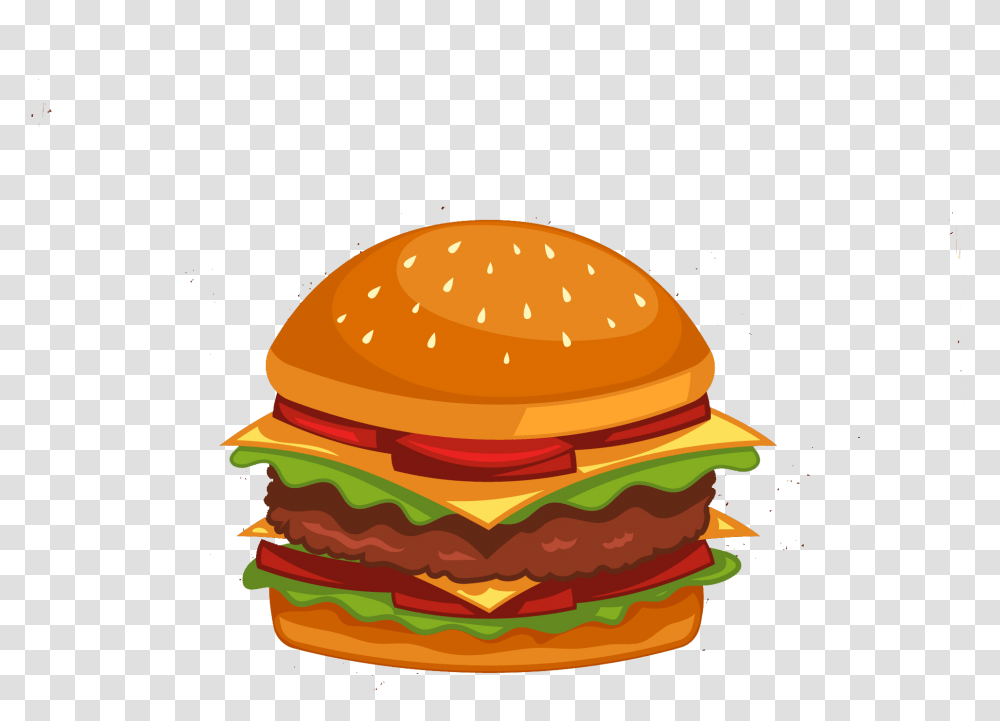 Burger Hd Free Vector Burger Vector, Food, Helmet, Apparel Transparent Png