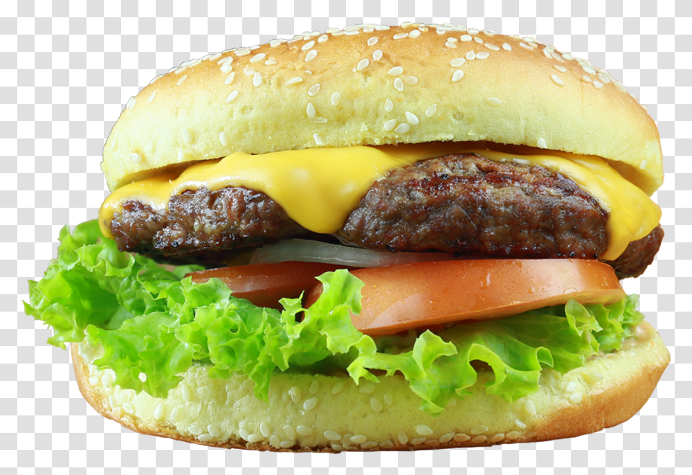 Burger Hotdog Junk Food Photo Cheeseburger, Bun Transparent Png
