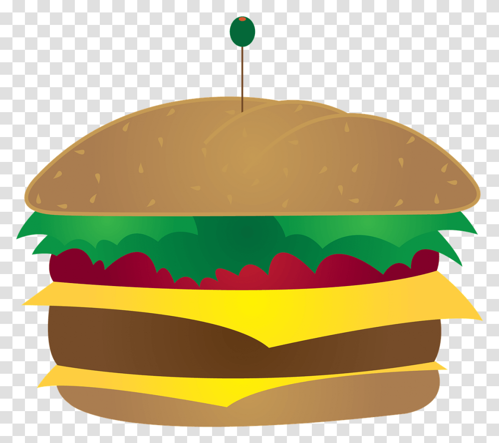 Burger Illustration, Food, Helmet, Apparel Transparent Png
