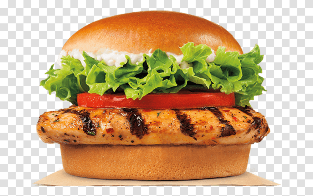 Burger King Grilled Chicken Sandwich, Food, Pizza, Seasoning Transparent Png