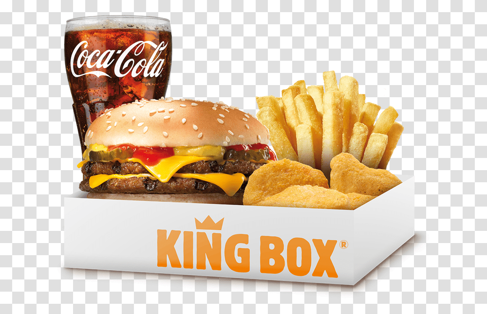 Burger King Menu Double Cheeseburger Download Food, Fries, Soda, Beverage, Drink Transparent Png