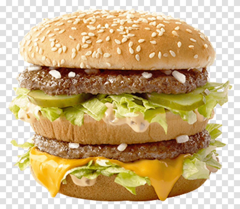 Burger Mcdonald's Big Mac, Food, Plant, Sandwich Transparent Png