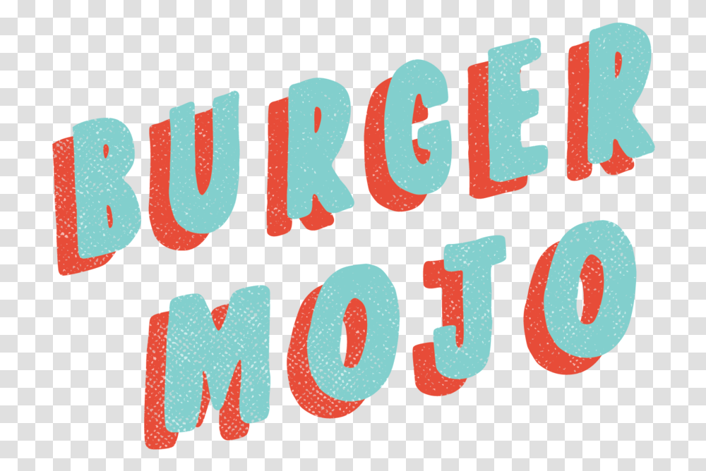 Burger Mojo Word Mark Color Calligraphy, Number, Alphabet Transparent Png