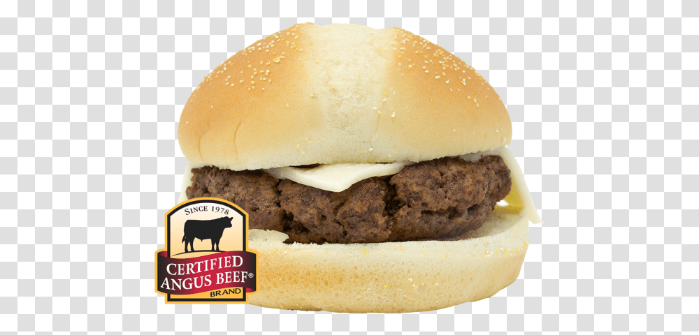 Burger Plain Cheese, Food, Cow, Cattle, Mammal Transparent Png