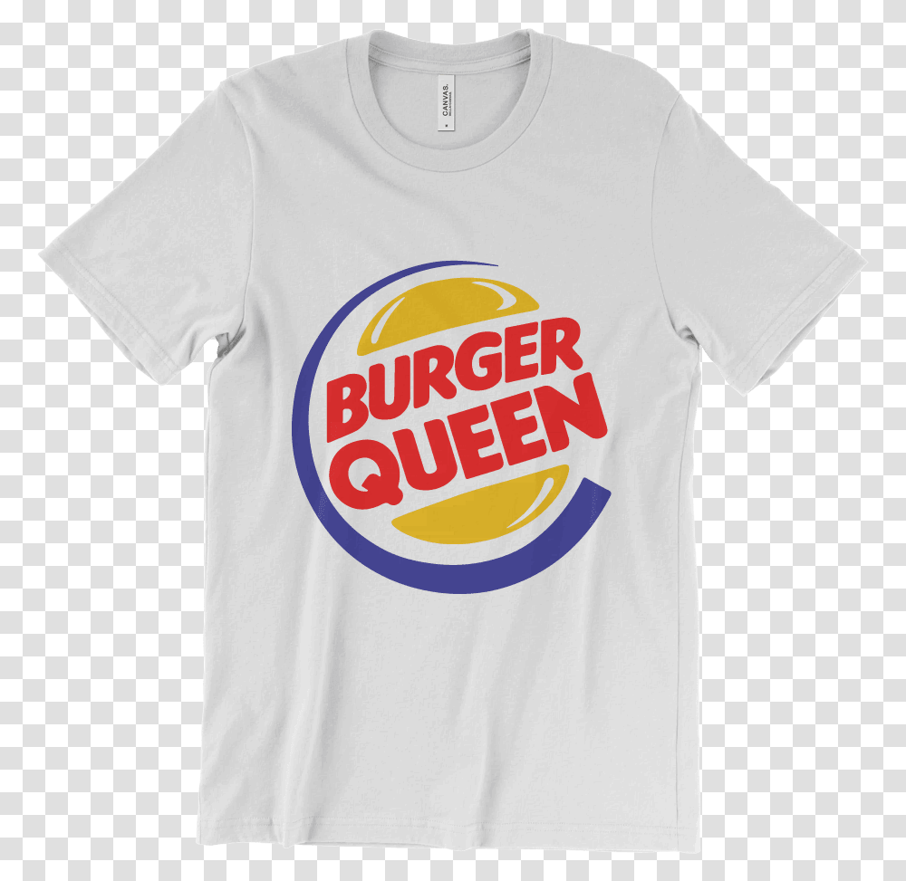 Burger Queen Active Shirt, Clothing, Apparel, T-Shirt, Text Transparent Png
