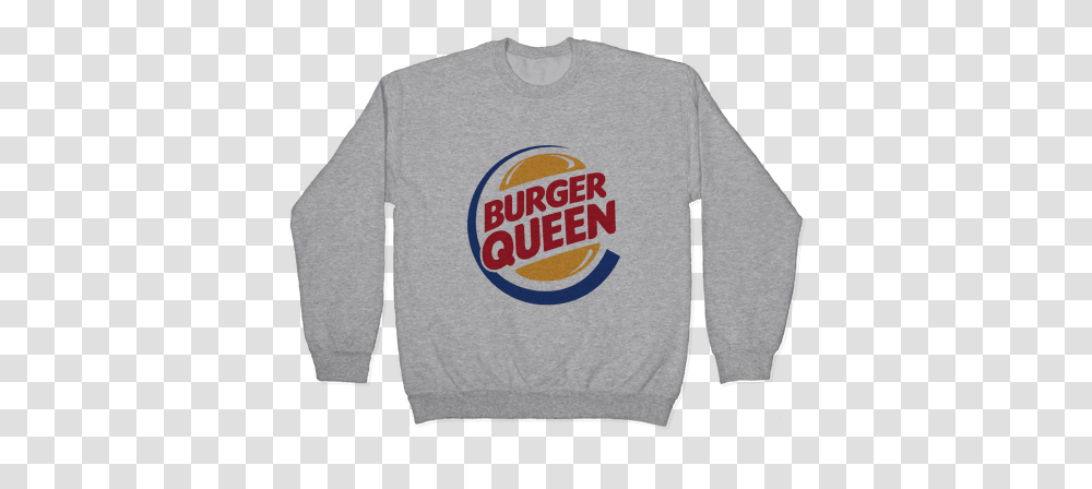 Burger Queen Pullovers Lookhuman Burger King, Clothing, Apparel, Sleeve, Long Sleeve Transparent Png