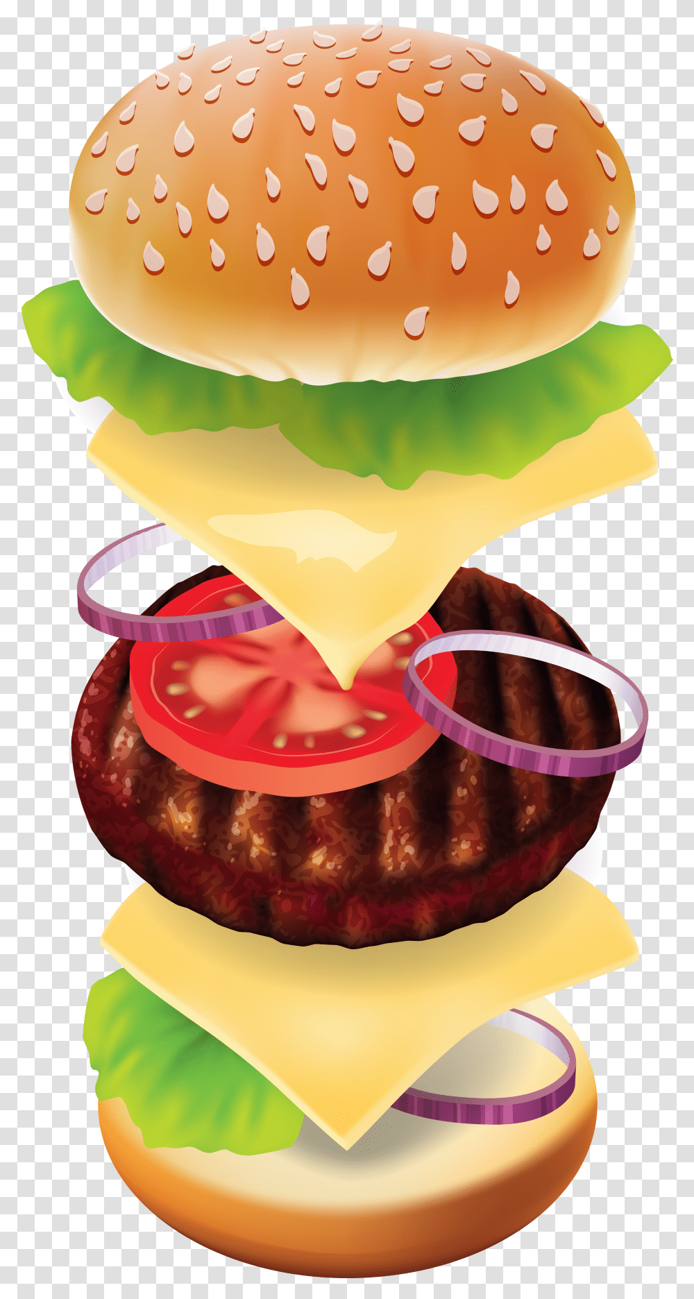 Burger Sandwich, Food, Birthday Cake, Dessert, Fries Transparent Png