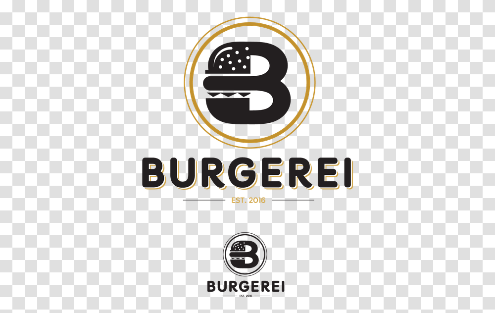 Burger With Crown Clipart Banner Library Burger Logo, Trademark, Alphabet Transparent Png