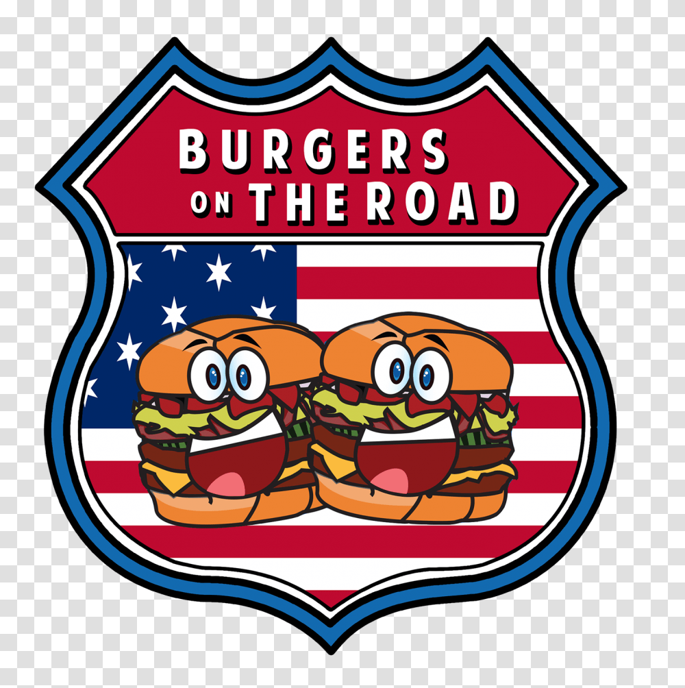 Burgers On The Road On Behance, Label, Logo Transparent Png