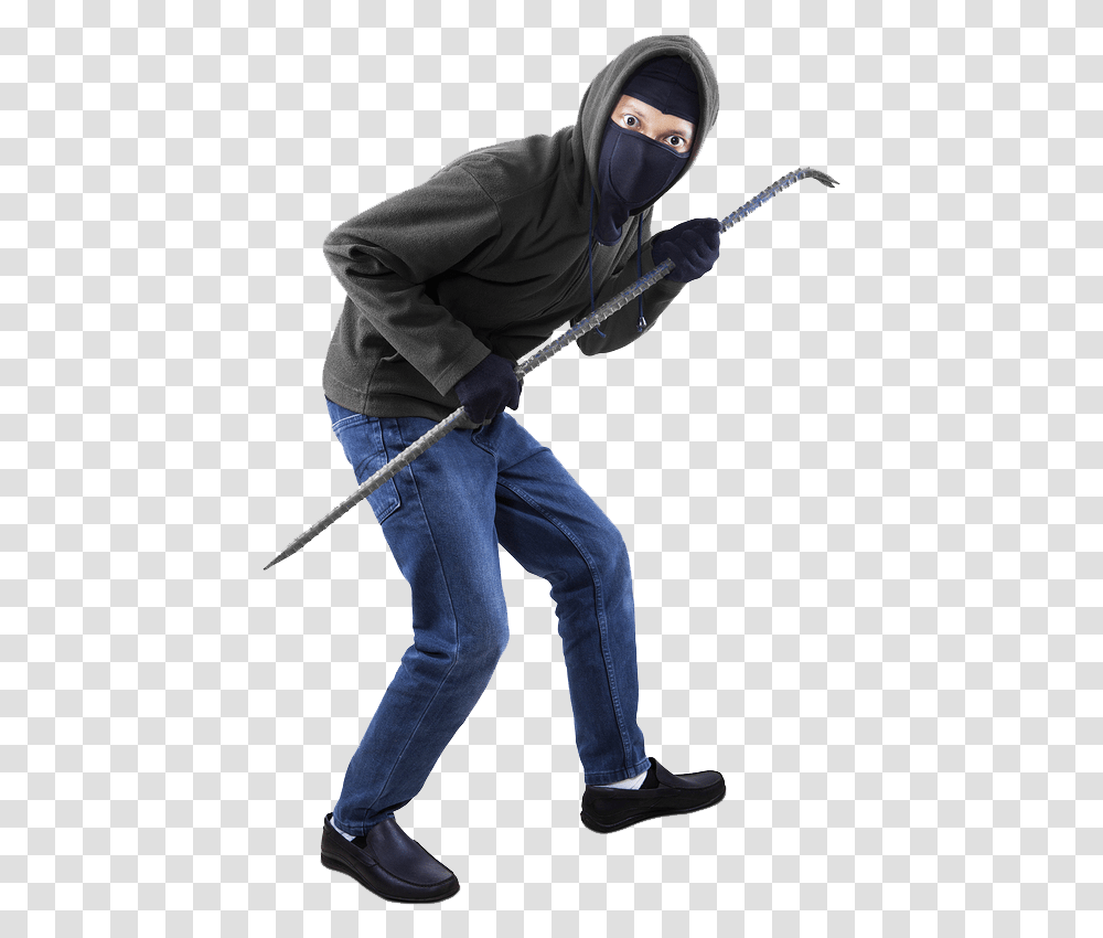 Burglar Burglar Crowbar, Person, Ninja, Sleeve Transparent Png