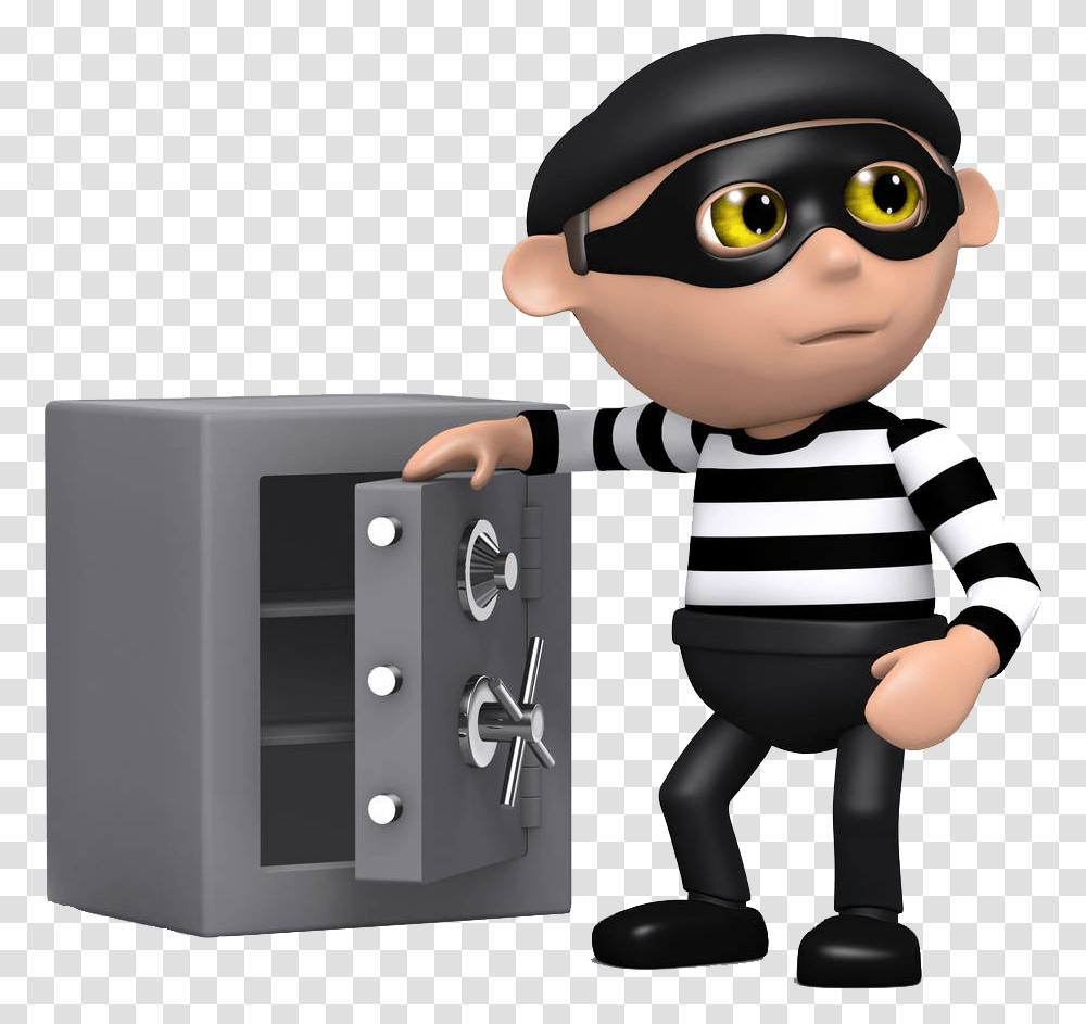 Burglar Safe Robber, Person, Human, Performer Transparent Png