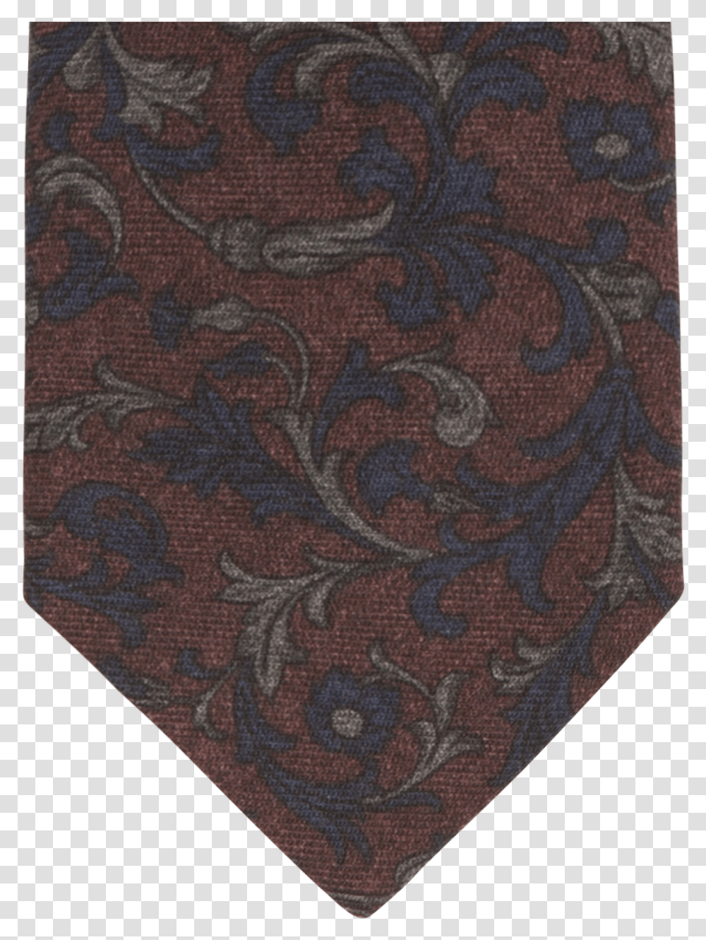 Burgundy Flower Paisley Print Wool TiequotTitlequotburgundy Carpet, Rug Transparent Png