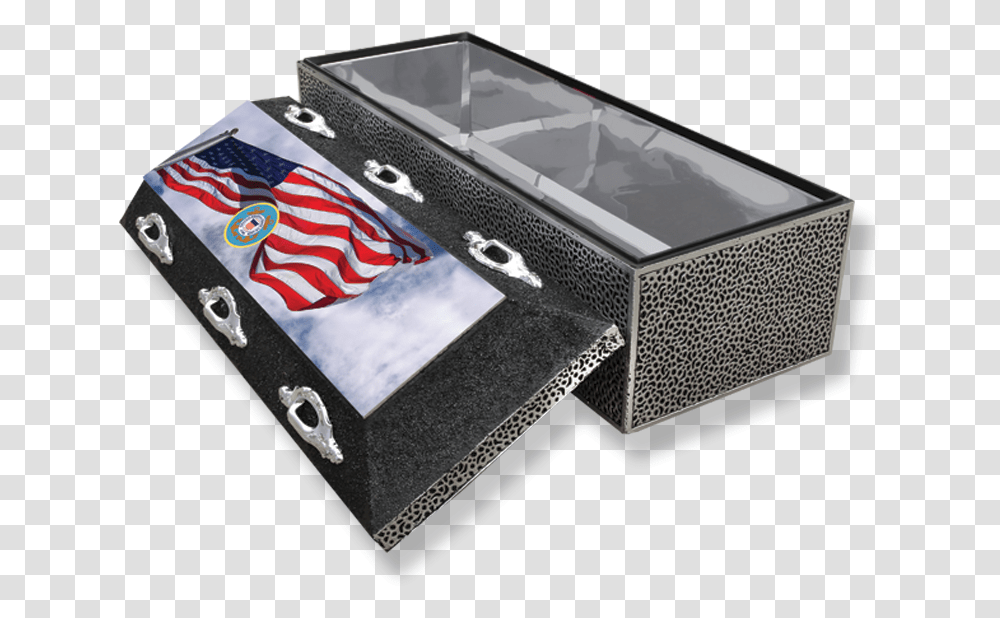 Burial Vault Regency Marines American Eagle Precast Llc, Electronics, Table, Furniture, Box Transparent Png