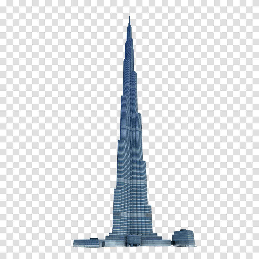 Burj Khalifa Tower, High Rise, City, Urban, Building Transparent Png