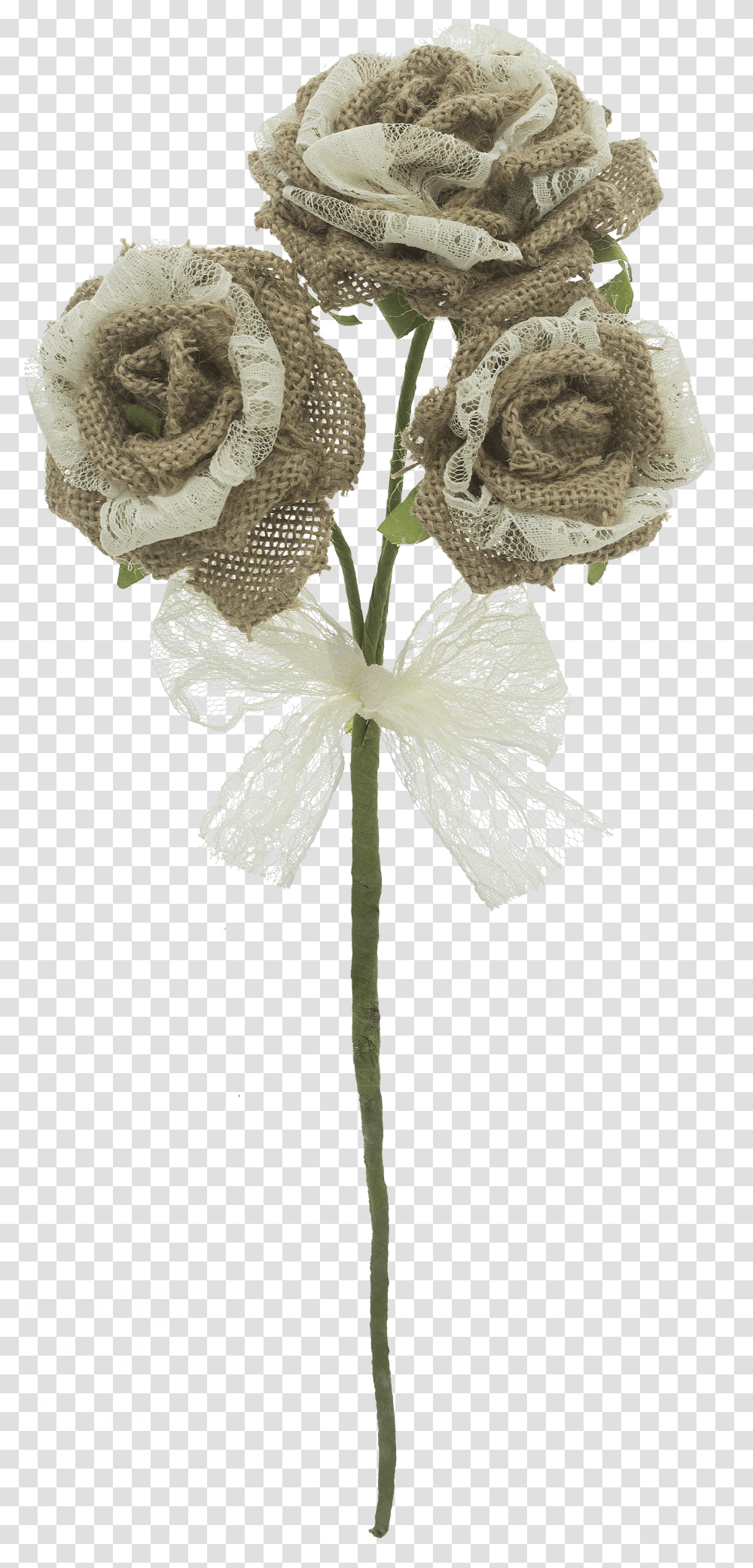 Burlap Bow Artificial Flower, Plant, Blossom, Pollen, Rose Transparent Png