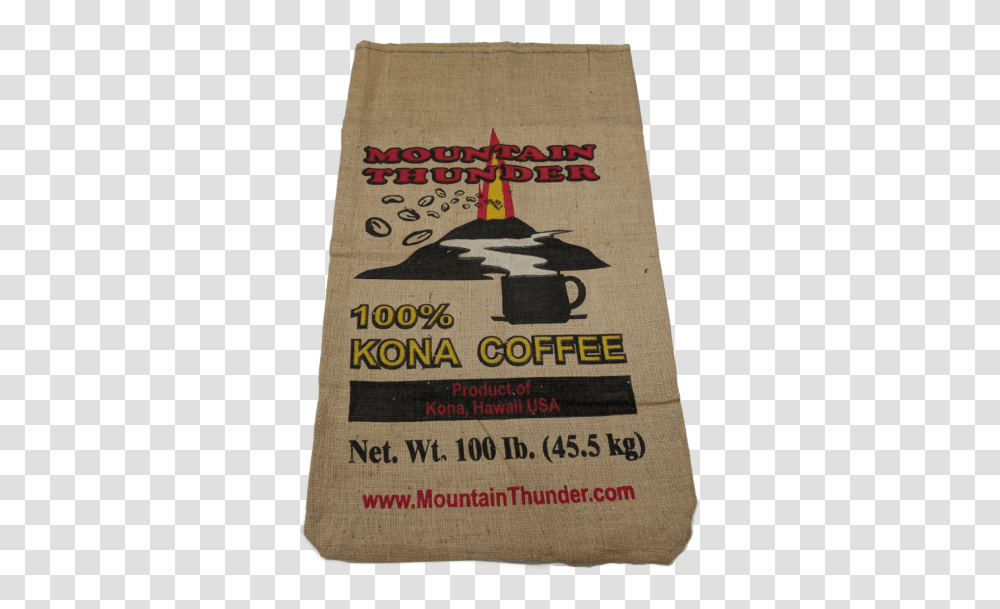 Burlap Coffee Bag Mountain Thunder, Sack, Book Transparent Png