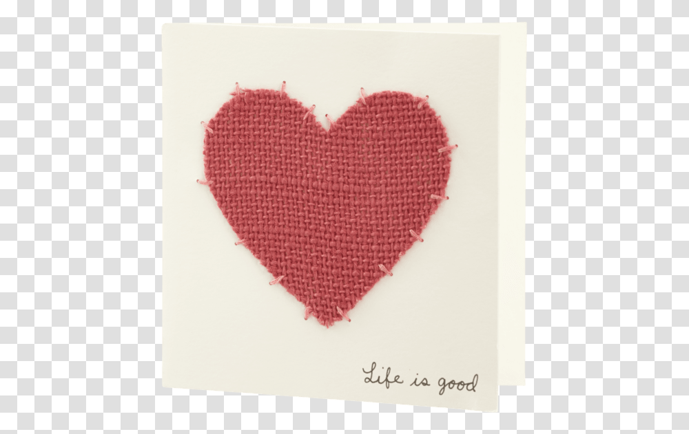 Burlap Heart Card Heart, Rug, Pillow, Cushion Transparent Png