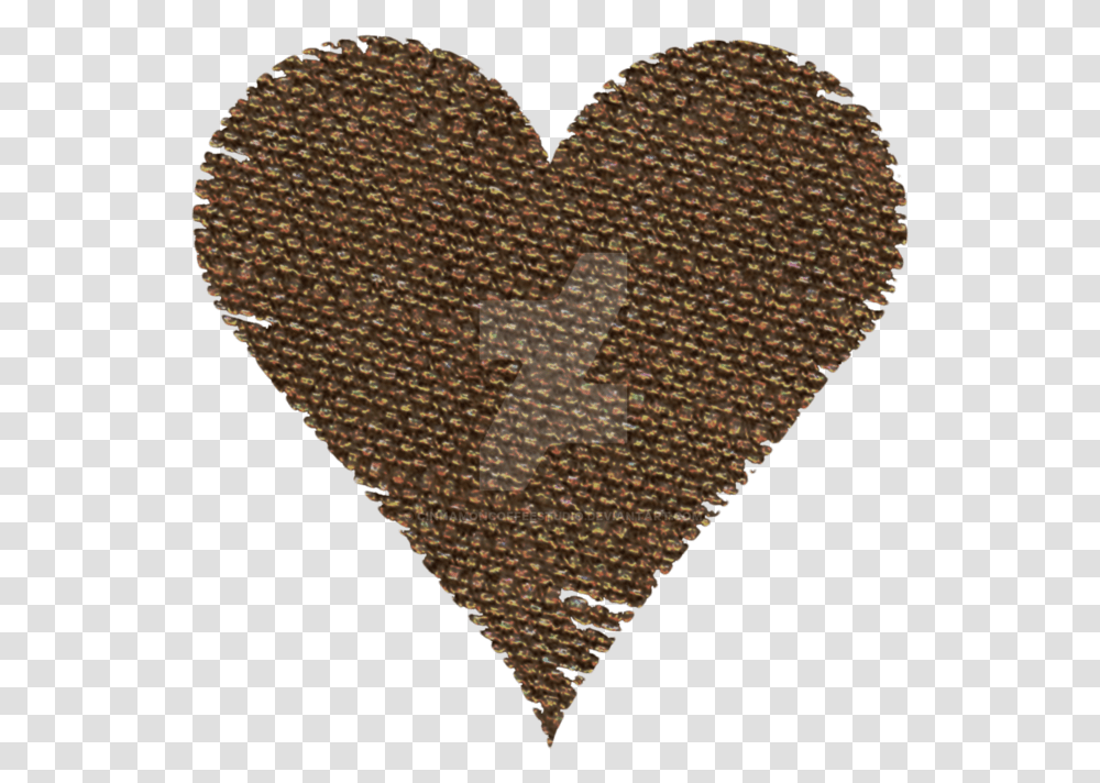 Burlap Heart Clipart By Cinnamoncoffeestudio Heart, Rug, Plectrum Transparent Png