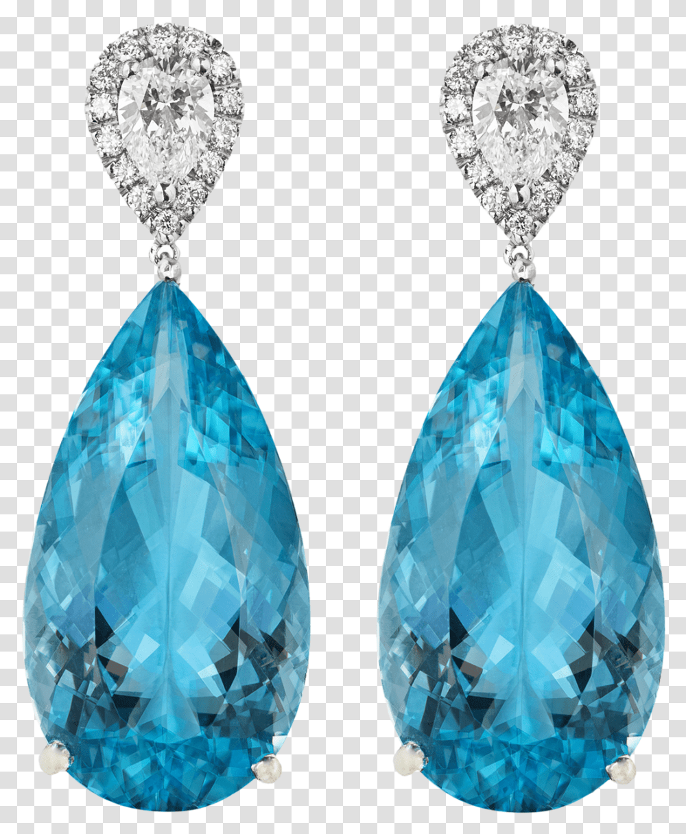 Burlington Aquamarine And Diamond Earrings Blue Aquamarine And Diamond Earrings, Crystal, Accessories, Accessory, Jewelry Transparent Png