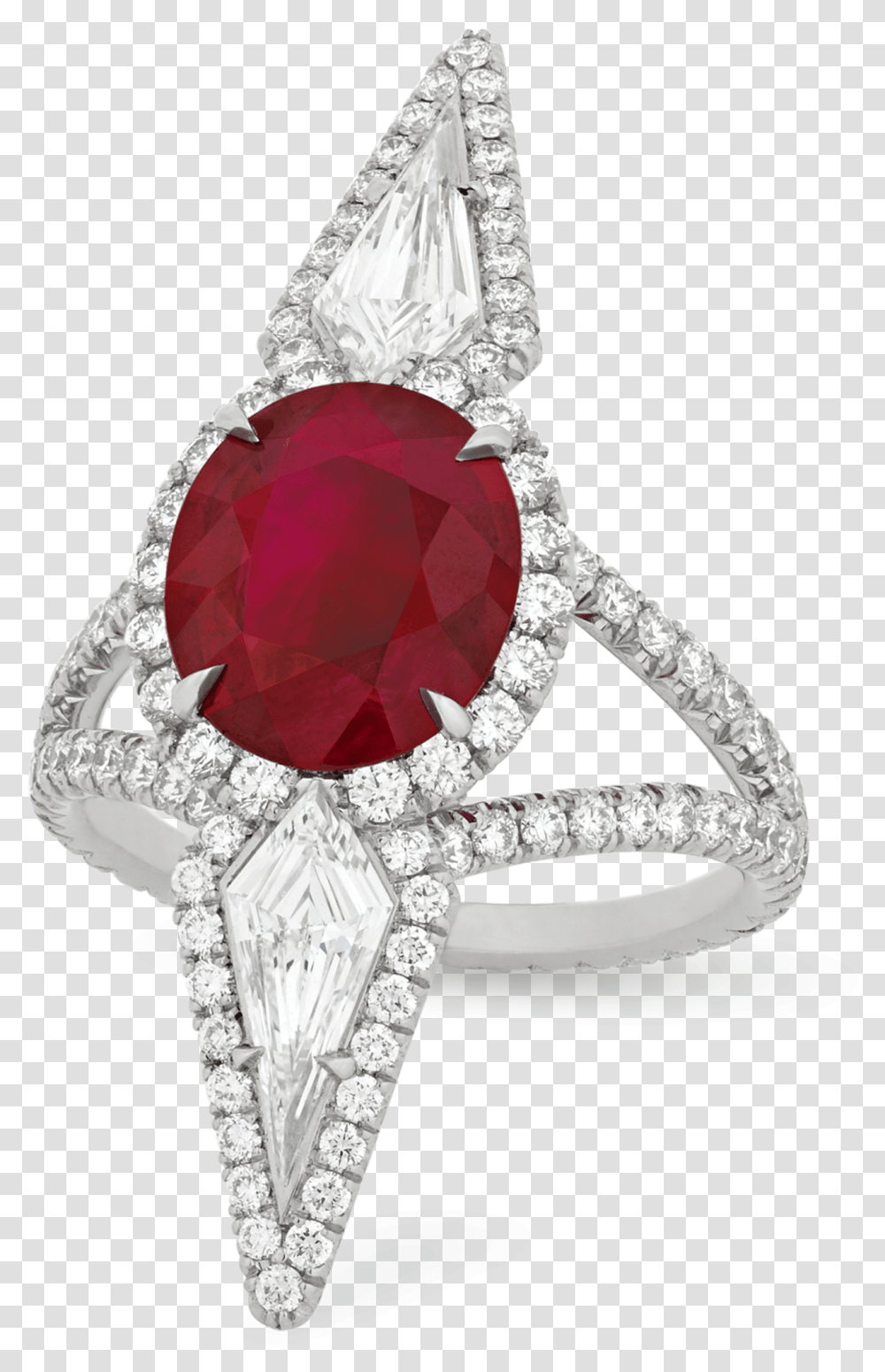 Burma Pigeon Blood Ruby And Diamond Ring Diamond Red Ring, Jewelry, Accessories, Accessory, Gemstone Transparent Png