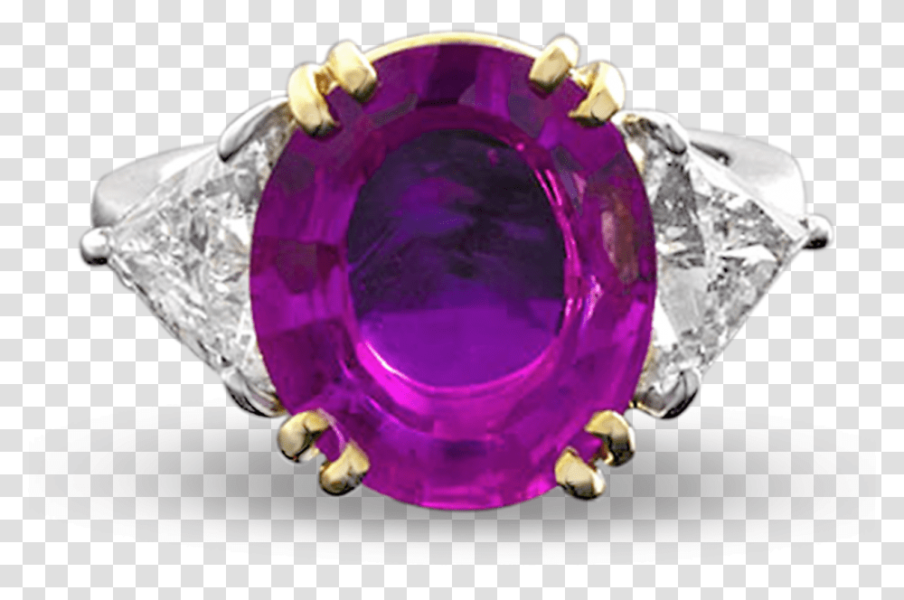 Burma Pink Sapphire And Diamond Ring Purple Pink Sapphire Ring, Gemstone, Jewelry, Accessories, Accessory Transparent Png