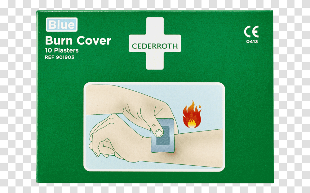 Burn Cover Cederroth, First Aid, Bandage, Hand Transparent Png