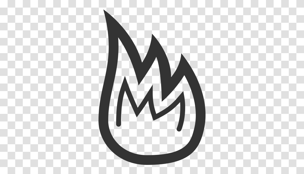 Burn Fire Flame Hot Torch Icon Icon, Text, Symbol, Handwriting, Calligraphy Transparent Png