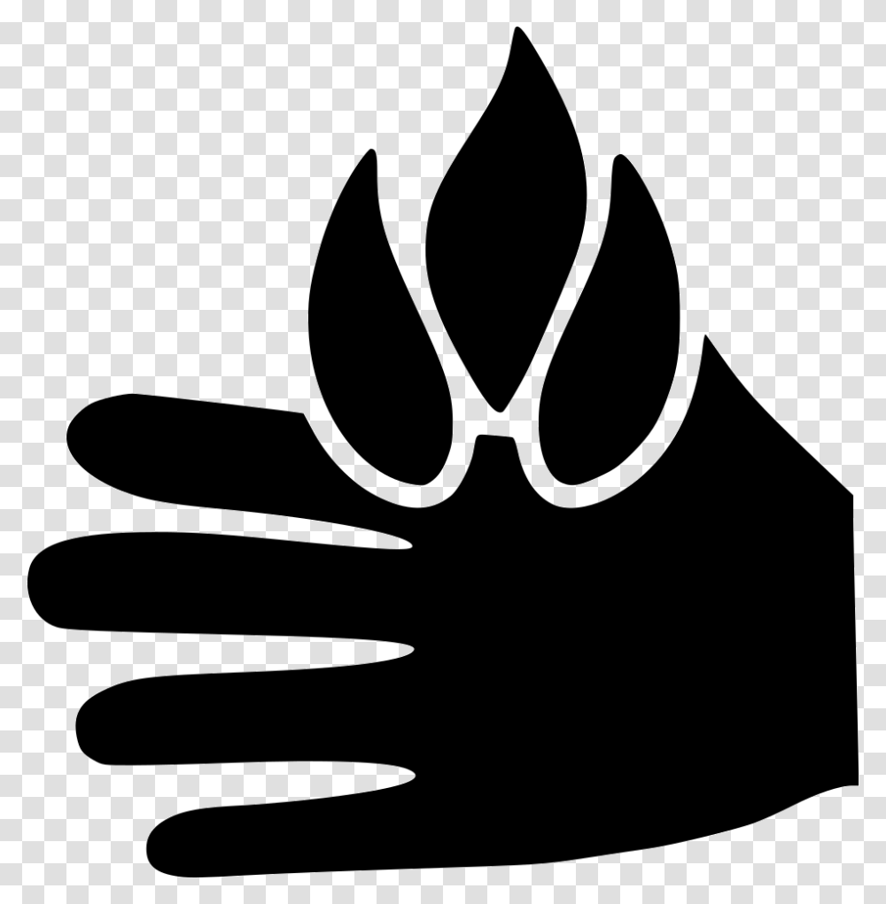 Burn Hand Burn Vector, Apparel, Stencil, Silhouette Transparent Png