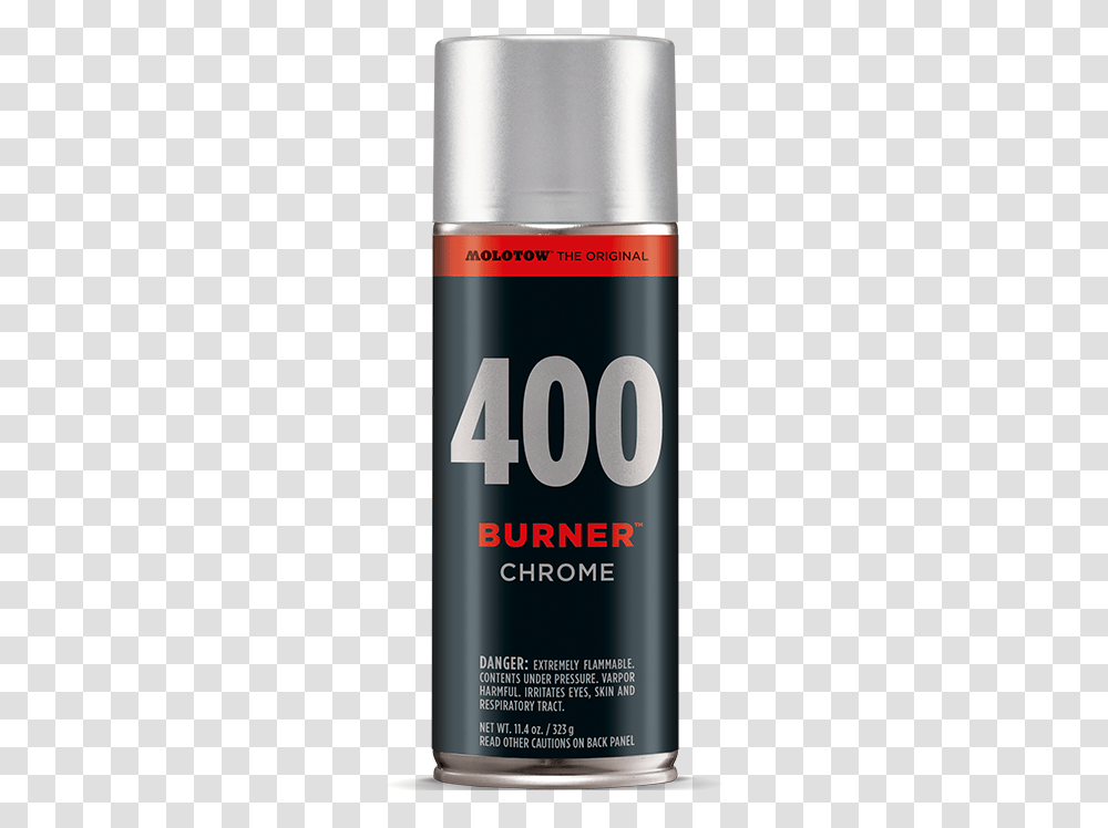 Burner Chrome 400 MlTitle Burner Chrome 400 Ml Cosmetics, Tin, Can, Aluminium, Spray Can Transparent Png