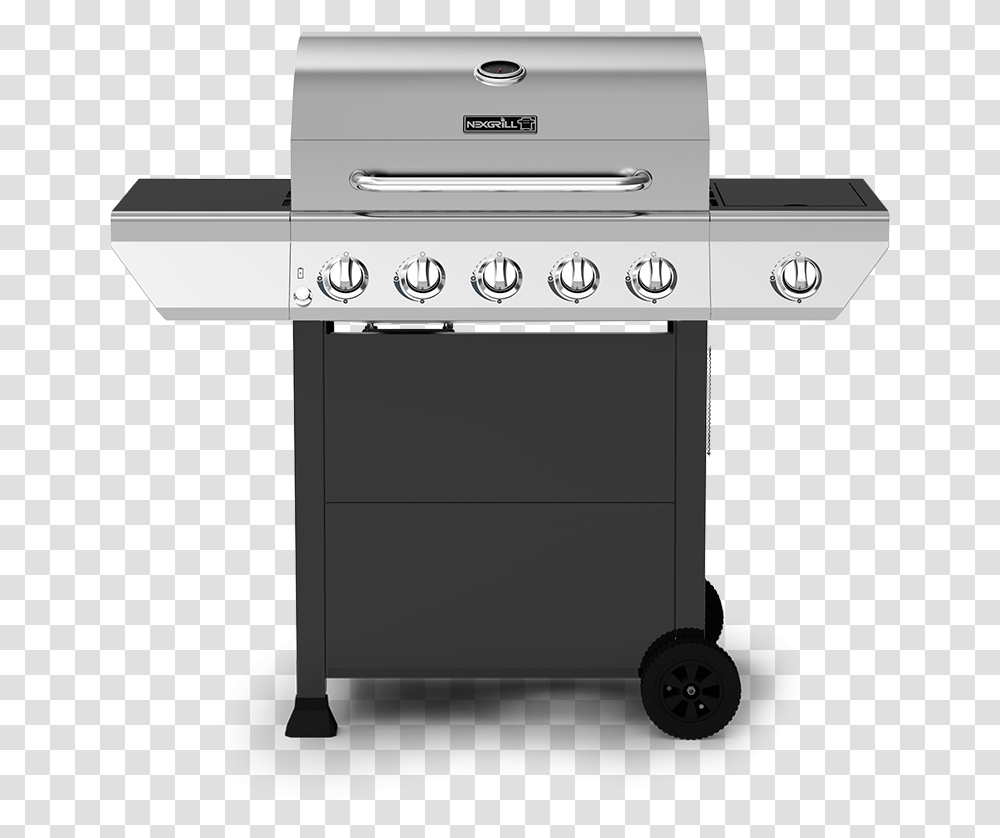 Burner Propane Gas Grill With Stainless Steel Side, Oven, Appliance, Electrical Device, Stove Transparent Png